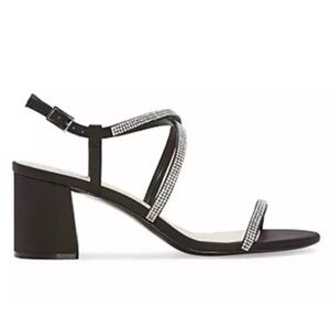 I. Miller Womens Nia Heeled black Strappy Embellished Sandals Size 11M